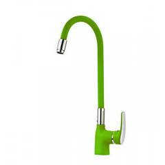 Змішувач для кухні з гнучким виливом WELLI Зелений (G2280) Вінниця