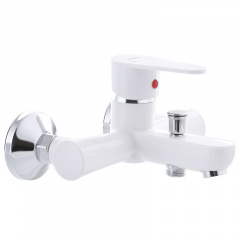 Змішувач для ванни PLAMIX VEGA-009 без шланга та лійки Білий (PM0573) Житомир