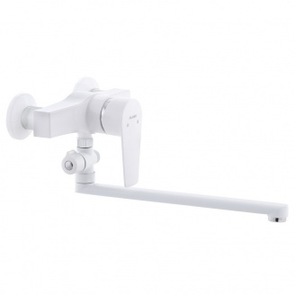 Змішувач для ванни PLAMIX Oscar-006 White (без шланга та лійки) (PM0559)