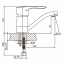Змішувач для умивальника Haiba HANSBERG 004 (вилив 15 см) матовий (HB0188) Жмеринка