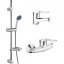 Комплект змішувачів для ванної CRON Hansberg SET-2 Хром (CR0843) Чернігів