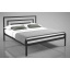 Кровать двуспальная Вереск Тенеро 140х200 см металлическая черная в стиле Лофт Полтава