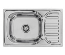 Кухонная мойка Lemax нержавеющая сталь + сифон (LE-5011 CH)