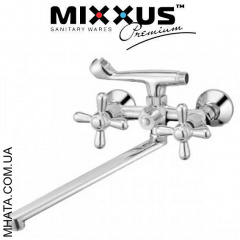 Смеситель для ванны длинный нос Mixxus Premium Dominox Euro (Chr-140) Львов