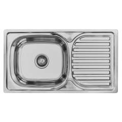 Кухонна мийка Lemax Нержавіюча сталь + сифон (LE-5004 CH) Одеса