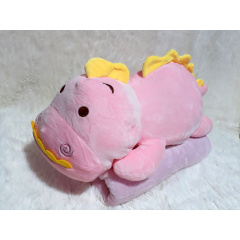 Плед - мягкая игрушка 3 в 1 (Динозаврик розовый) Луцк