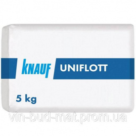 Шпатлівка універсальна для швів ГКП KNAUF Uniflott гіпсова 5 кг