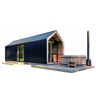 Барнхаус з лазнею 11,0х2,9м Sauna Barn House 05 від виробника ThermoWood Production