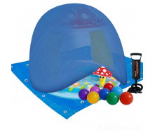 Детский надувной бассейн Intex «Грибочек», 102 х 89 см, с шариками 10 шт, тентом, подстилкой, насосом (hub_nb7prs)