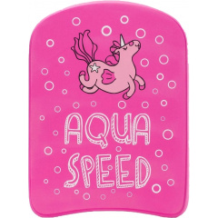 Доска для плавания Aqua Speed KIDDIE Kickboard Unicorn 6896 (186-unicorn) 31 x 23 x 2.4 см Розовый Каменка-Днепровская