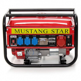 Бензиновый генератор Mustang Star MSG 9800 4 кВА 3 фазы ручной стартер ETSG