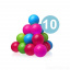 Детский надувной бассейн с навесом Intex Единорог 127 х 102 х 69 см с шариками 10 шт тентом подстилкой насосом Разноцветный (hub_0wf3cw) Черкассы