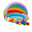 Детский надувной бассейн Intex 57424-1 Винни Пух 102 х 69 см c навесом с шариками 10 шт Черкассы