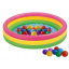 Детский надувной бассейн Intex Радужный с шариками 10 шт тентом подстилкой насосом 114 х 25 см Разноцветный (hub_8s1a5w) Житомир