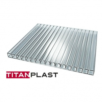 Полікарбонат стільниковий 4 мм прозорий TitanPlast T10 2,10*6м