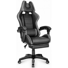 Комп'ютерне крісло Hell's HC-1039 Gray-Black (тканина) Ровно