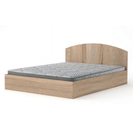 Двоспальне ліжко-160 Компаніт із узголів'ям дсп дуб-сонома