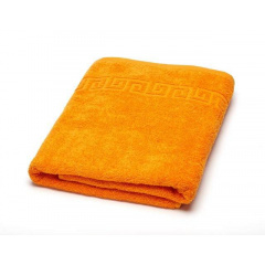 Махровое полотенце банное Ashgabat Dokma Toplumy 70х140 см Оранжевое Ровно