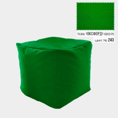 Бескаркасное кресло пуф Кубик Coolki 45x45 Светло-зеленый Оксфорд 600 Жмеринка
