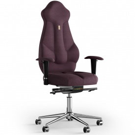 Кресло KULIK SYSTEM IMPERIAL Ткань с подголовником без строчки Фиолетовый (7-901-BS-MC-0509)