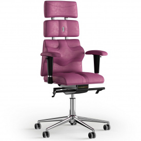Кресло KULIK SYSTEM PYRAMID Антара с подголовником без строчки Розовый (9-901-BS-MC-0312)