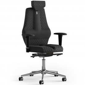 Кресло KULIK SYSTEM NANO Ткань с подголовником со строчкой Черный (16-901-WS-MC-0507)