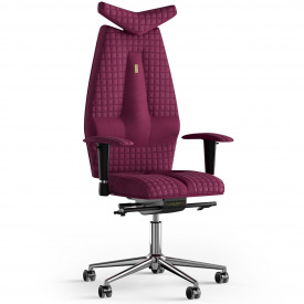 Кресло KULIK SYSTEM JET Ткань с подголовником со строчкой Розовый (3-901-WS-MC-0508)