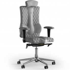Кресло KULIK SYSTEM ELEGANCE Антара с подголовником со строчкой Серебристый (10-901-WS-MC-0316)