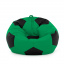 Кресло мешок Мяч Оксфорд 100см Студия Комфорта размер Стандарт Зеленый + Черный Киев