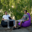 Кресло Мешок Груша Оксфорд 120х85 Студия Комфорта размер Стандарт фиолетовый Ровно