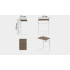 Столик приставной Терри Ferrum-decor 650x440x330 Белый металл ДСП Дуб Сонома Трюфель 16 мм (TERR012) Одесса