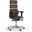 Кресло KULIK SYSTEM PYRAMID Ткань с подголовником со строчкой Шоколадный (9-901-WS-MC-0504) Обухов