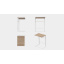 Столик приставной Терри Ferrum-decor 650x440x330 Белый металл ДСП Дуб Сонома 16 мм (TERR011) Дубно