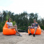 Кресло Мешок Груша Оксфорд 300 150х100 Студия Комфорта размер Большой оранжевый Тернопіль
