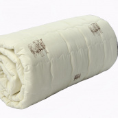 Облегченное шерстяное одеяло Vi'Lur 140x205 Полуторный Микрофибра Кремовый