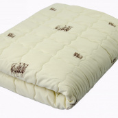 Облегченное шерстяное одеяло Vi'Lur 172x205 Двуспальный Микрофибра Кремовый