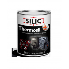 Термостойкая кремнийорганическая эмаль Силик Украина Thermosil 650 1 кг Серебро (TS650ser) Кропивницький