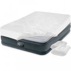 Надувная кровать Intex 67768-3 137 x 191 x 33 см подушки Полутороспальная Серый Лосиновка