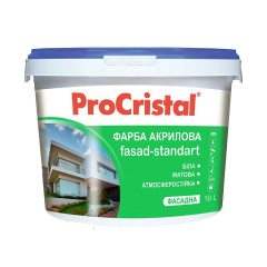 Краска акриловая фасадная Ирком ProCristal Fasad-Standart IP-131 10 л Ужгород