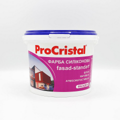 Краска силиконовая фасадная Ирком ProCristal Fasad-Standart IP-133 SI 3 л Белый Одесса