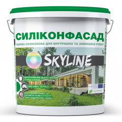 Краска фасадная силиконовая «Силиконфасад» с эффектом лотоса SkyLine 14 кг Винница