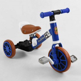 Трехколесный детский велосипед-велобег Best Trike 2 в 1 8.3" 6.7" Dark blue (105417)