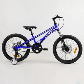 Детский велосипед магниевая рама дисковые тормоза CORSO 20" Speedline Dark blue (103521)