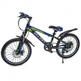 Велосипед подростковый двухколёсный 20" Scale Sports T20 синий