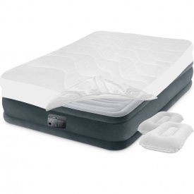 Надувная кровать Intex 67768-3 137 x 191 x 33 см подушки Полутороспальная Серый