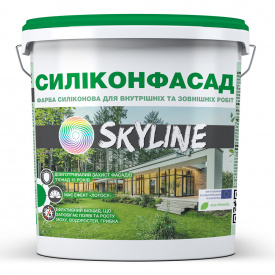 Краска фасадная силиконовая Силиконфасад с эффектом лотоса SkyLine 4200 г Белый