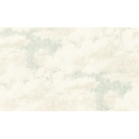 Виниловые обои на флизелиновой основе Rasch Clouds 974713 Бежевый-Голубой