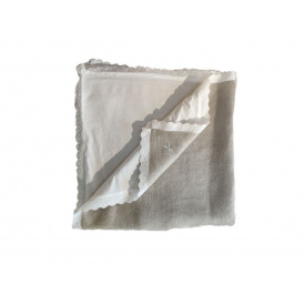 Ковдра-пеленка з конопляного волокна дитяча Devo Home BABY WHITE 100х100 см