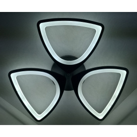 Люстра потолочная LED с пультом 25596 Черный 9х63х63 см.