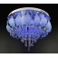 Люстра потолочная с цветной LED подсветкой с пультом 25108 Хром 32х45х45 см. Львів